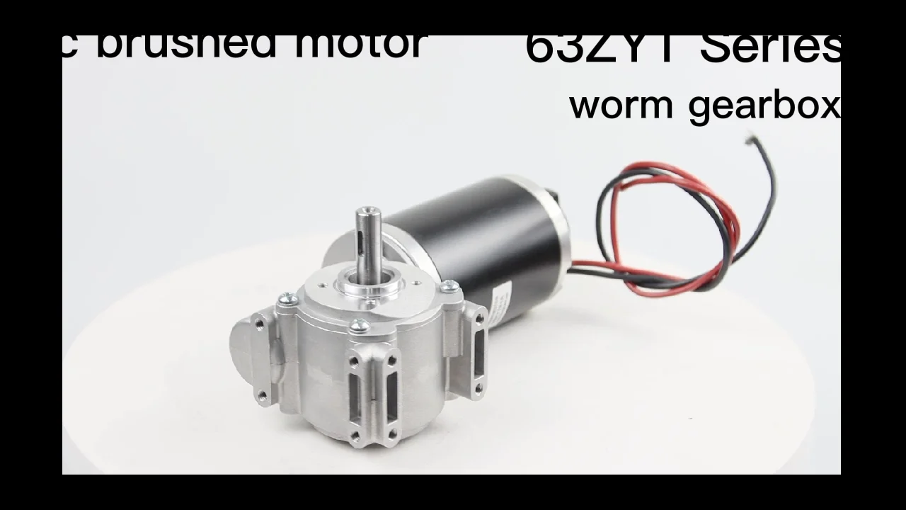 Jkm Dc Brush Motor 24v High Torque Worm Gear Motor 60w 250rpm 100w