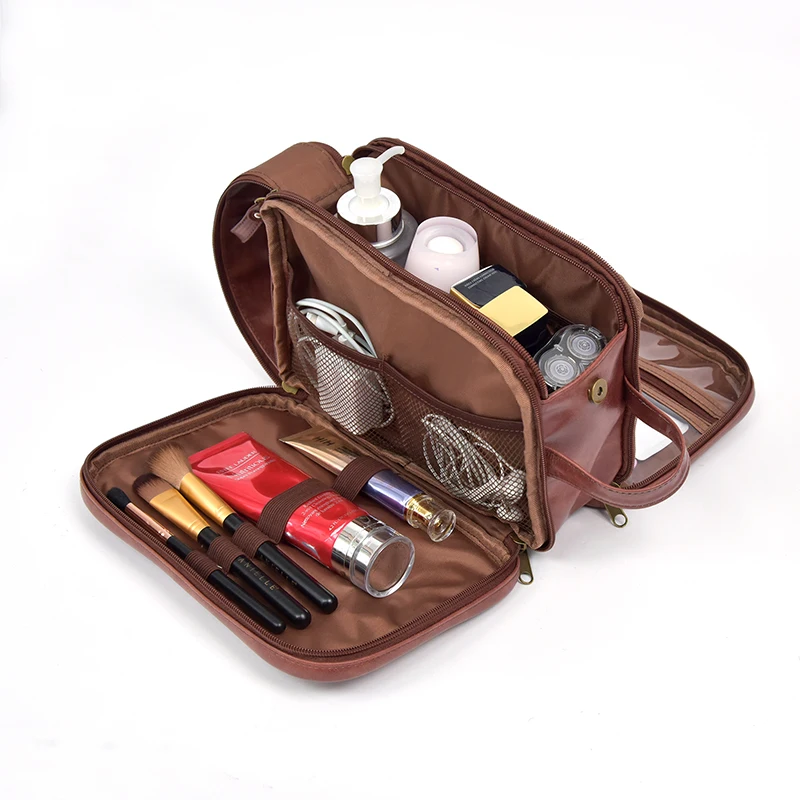 Cosmetic Travel Storage Bags High Quality Leather Men Wash Bag Buy