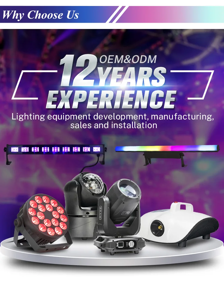 New Professional Portable Dj Lights Disco Dj Equipment Gig Bar 2pcs