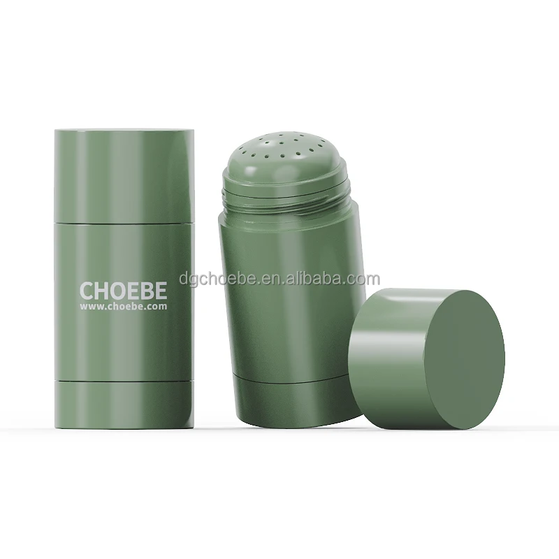 Round Twist Up Salve Plastic Deodorant Tube 15ml 30ml 50ml 75g Black