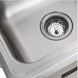 The Utility Stainless Steel Kitchen Sink with Right Side Drain Board