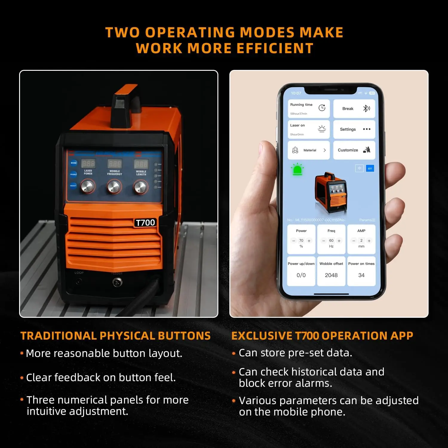 700W Handheld Laser Welding Machine Air-Cooled, AI Portable 3-in-1 DIY Table Laser Welder, Stainless Steel Aluminum, and Copper