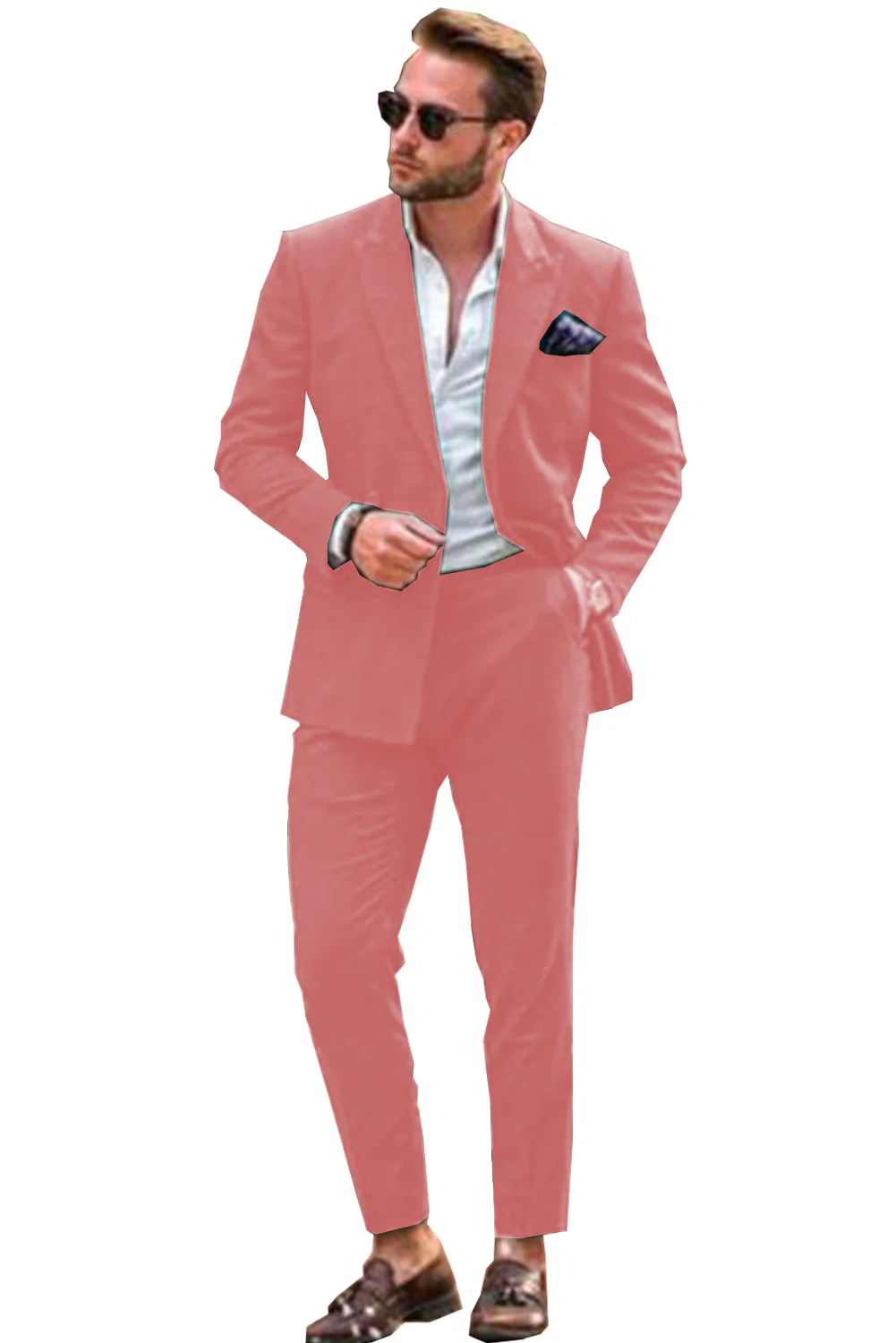 2024 Slim Fit Business Suits Men Summer Clothing 2 Pieces Classic Men's Suit Men's Wedding Bridesman Dress Set