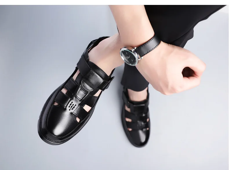 High Quality Summer Sandals Men New Designer Leather Hollow Shoes Men  Sandals New Arrival 2022 Men Sandals - Buy New Arrival 2022 Men Sandals,Hollow  Shoes Men Sandals,High Quality Summer Sandals Men Product