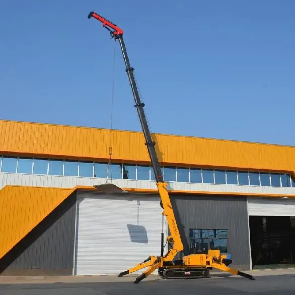 Construction Used Spider Crane Telescoping Crawler Crane Used 150ton