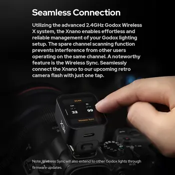 GODOX X3S 2.4G Wireless Flash Trigger Transmitter TTL Autoflash with Large OLED Touchscreen Multiple Flash Modes product image