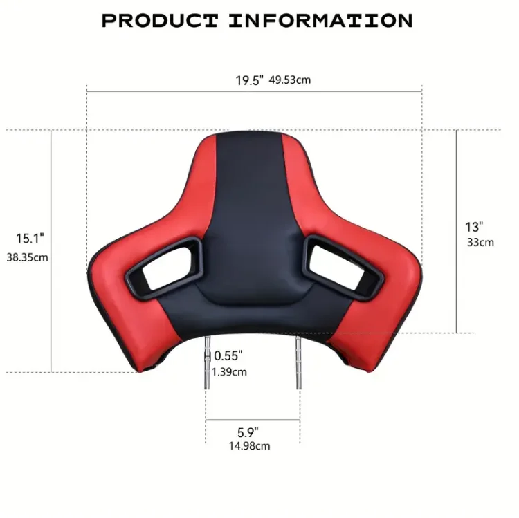 Premium Lightweight PVC Leather Racing Seat Headrest for Toyota Yaris ...