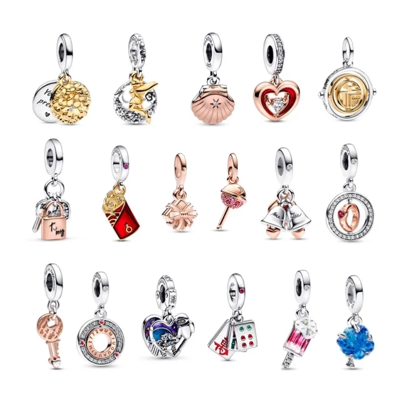 S925 Silver Classic Bell Charm Pendant Suitable For Pan Dora Bracelet ...