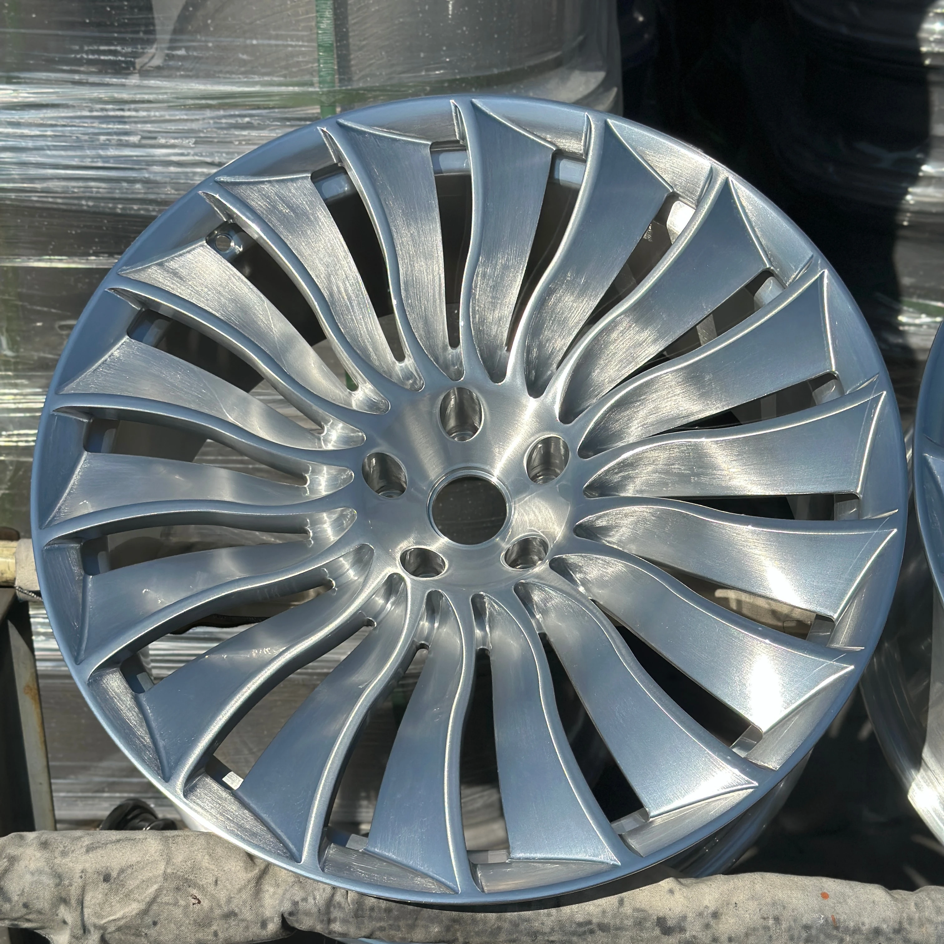 GVICHN monoblock brushed silver forged wheels 16 - 26 inch aluminum alloy rims 5x112 5x114.3 5x120 one piece wheel hub