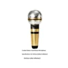 Silver New Year small disco microphone