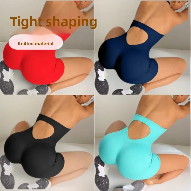 Summer Sports Bodysuit Tight-Fitting One-Piece Yoga Suit Tummy Control Hip Lift Three-Qu preview