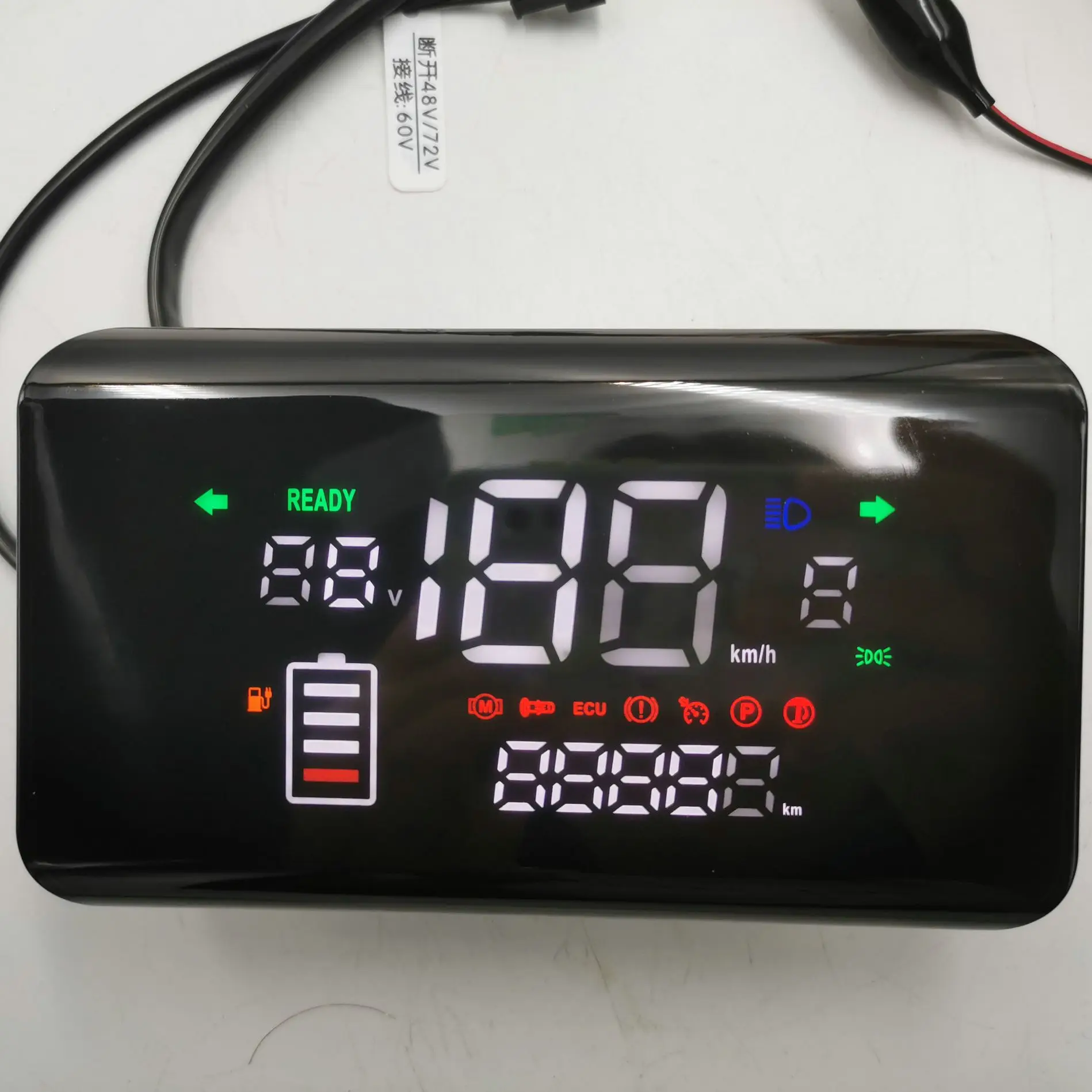 Дисплей для электрического скутера Dajiang инструмент «Черепаха король» 48 В 60 в 72 прямого/изогнутого руля свинцово-кислотного/литиевого