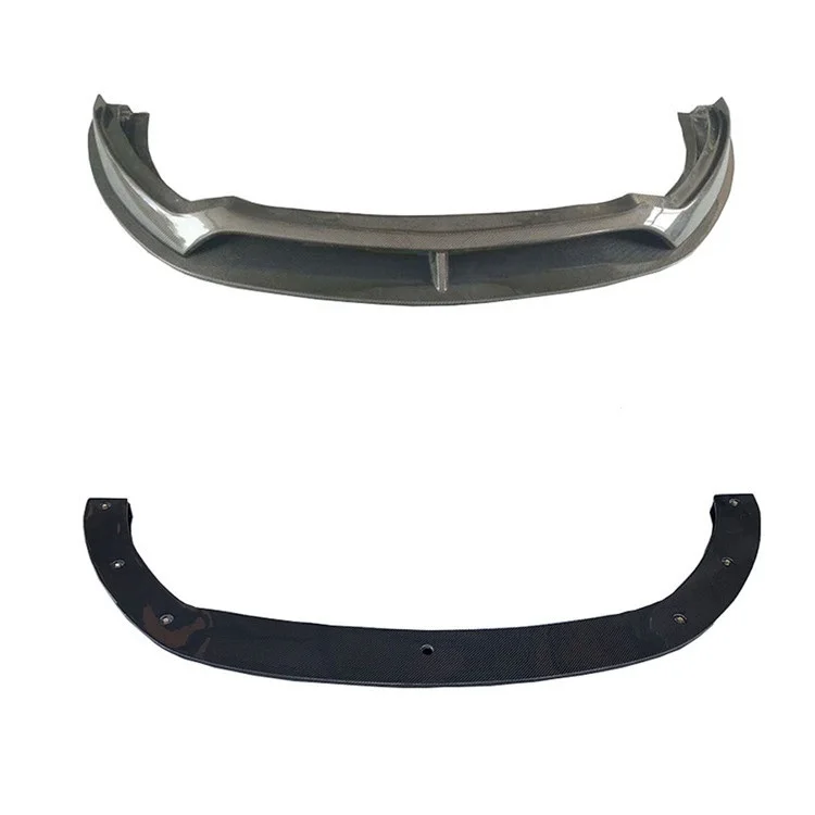 AC Style Carbon Fiber Front Lip For Ford Mustang Coupe 2015 2016 2017