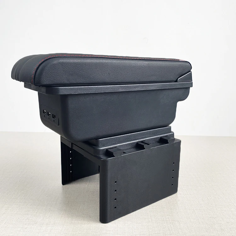 TIYPEOR Universal Storage Box Car Console Armrest Box Arm Rest Height Adjustable Comfort Elbow Pad