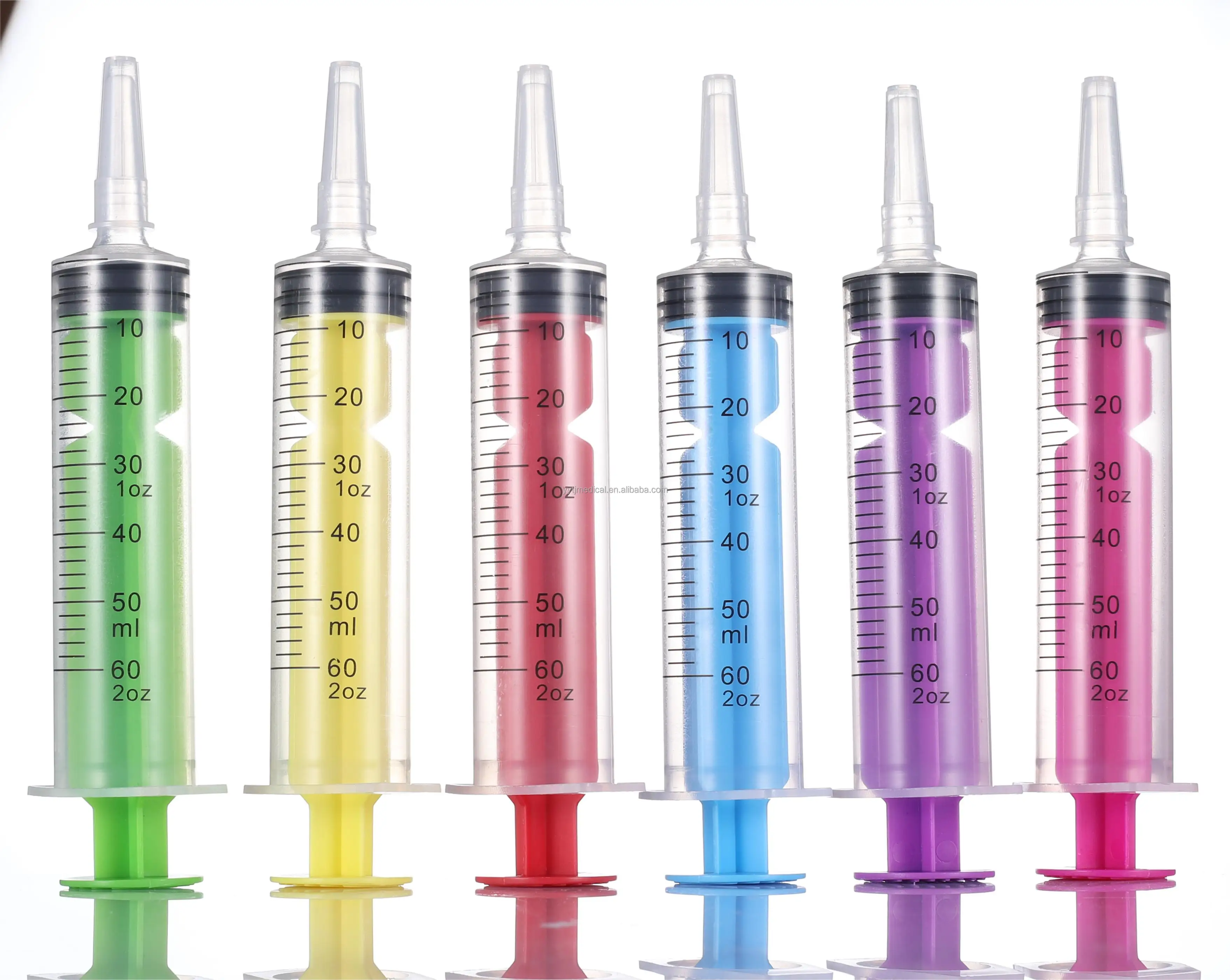 2oz Reusable Plastic Tubes Syringe For Summer,Halloween Party Favors