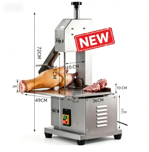 TEBAK Automatic Commercial Heavy-duty Frozen Bone Cutting Saw, a Machine Used for Cutting Bones, Freezing Fish, Etc.