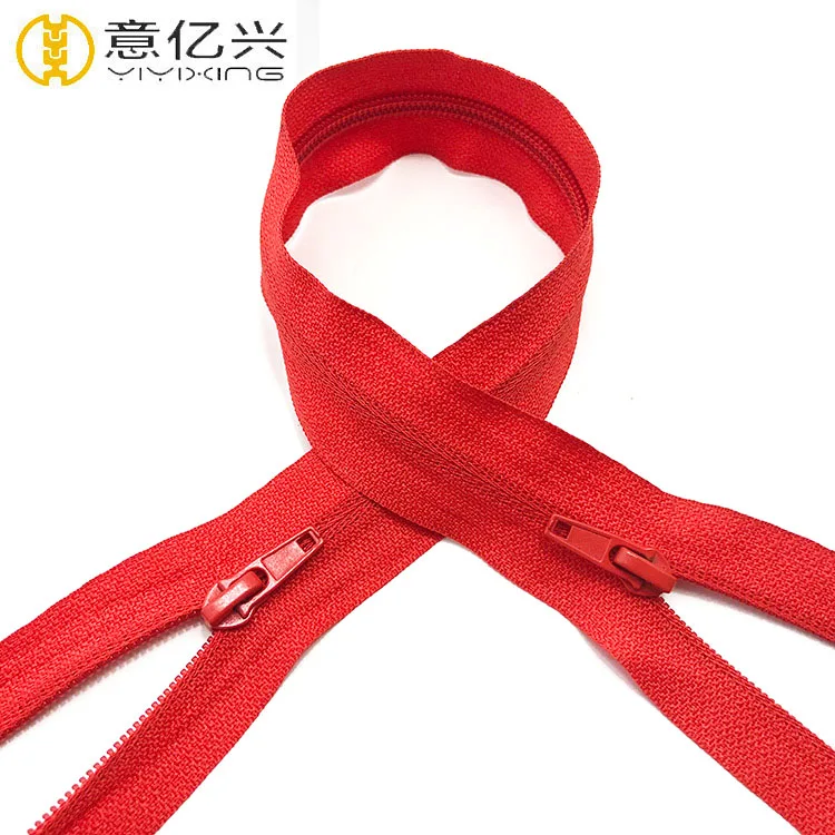 YKK zipper reverse nylon zipper pull head China Manufacturer