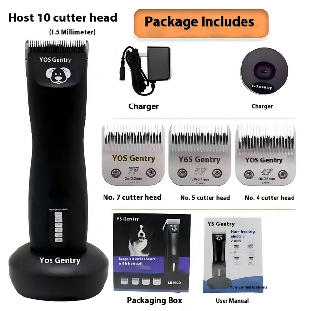 Silent Pet Grooming Kit Pet Grooming Hair Clipper Professional Wireless Dog Hair Clipper Dog & cat Pets Clippers