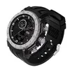 4 Silver Case Black Dial