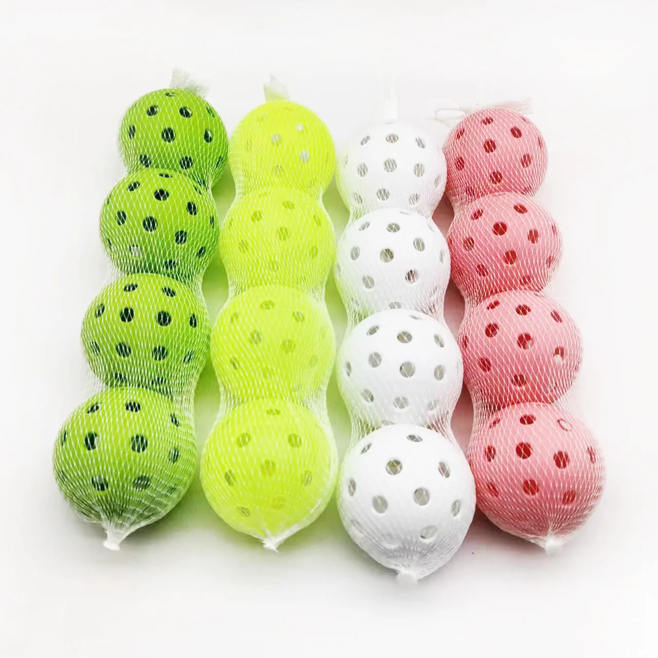 Изготовленный на заказ шарик для пиклбола одобренный USAPA полый весло занятий спортом открытом воздухе тренировочный воздушный поток светящийся мяч