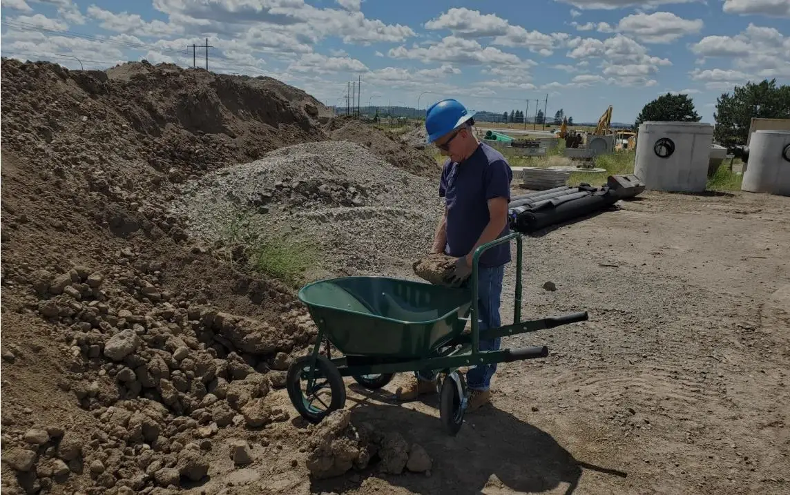 Three Wheels Wheelbarrow - Heavy Duty Garden & Construction