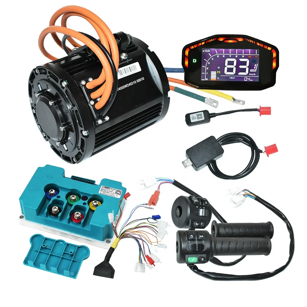 Electric Bike Mid Drive Qs Motorcycle Hub-motor-4000w 72v Central Motor  Ebike Conversion Kit with Controller