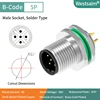 M12-B-5P ชาย M12 * 1.0