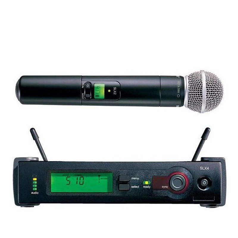 Professional SUM-SLX4 BETA58 Wireless Microphone System SLX24 U-HF