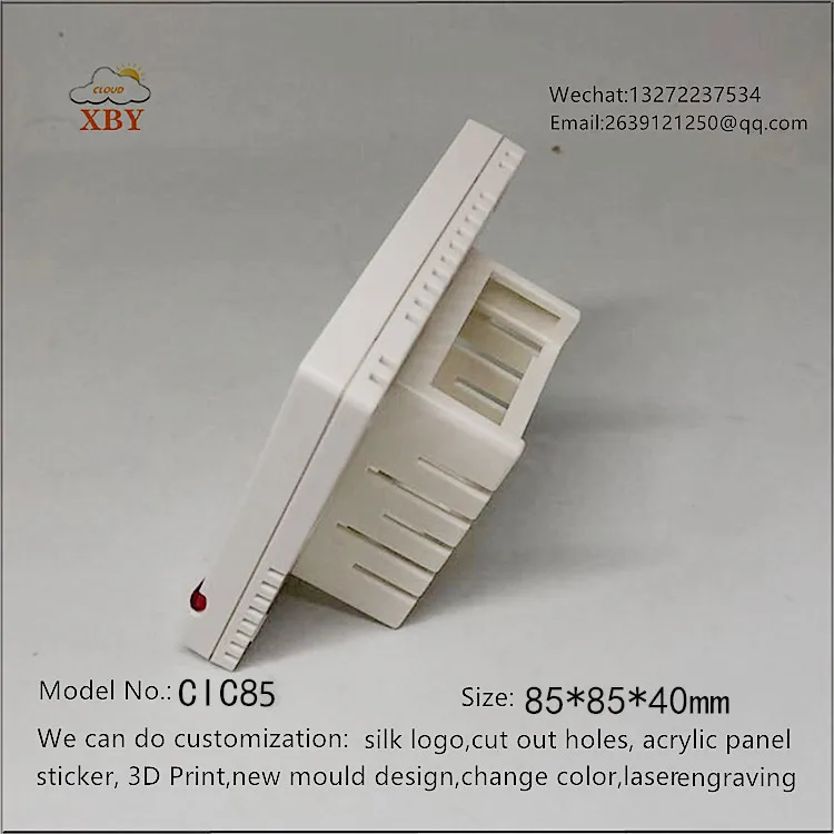 LCD Temperature Controller Hotel Air Conditioning Temperature Awitch Display Panel Plastic Shell Junction Box 86*86*25mm CIC85