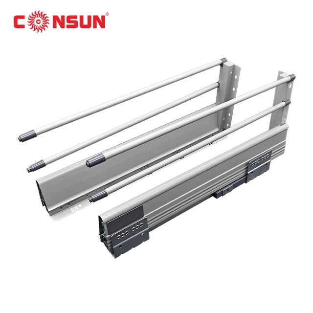 High quality competitive price slim box drawer cabinet slides guide drawer