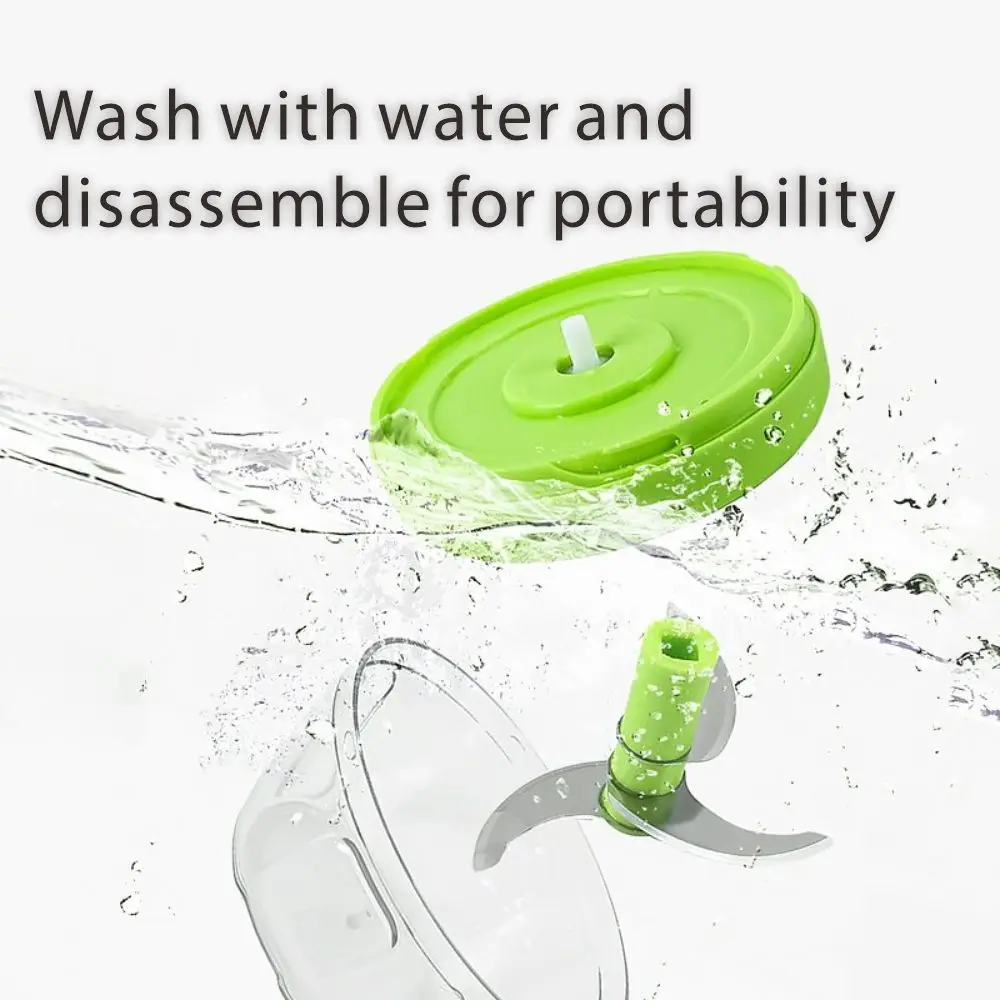 Kitchen Food Multifunction Mini Hand Pulling Vegetable Fruits Cutter Spin Chopper With Pull Handle