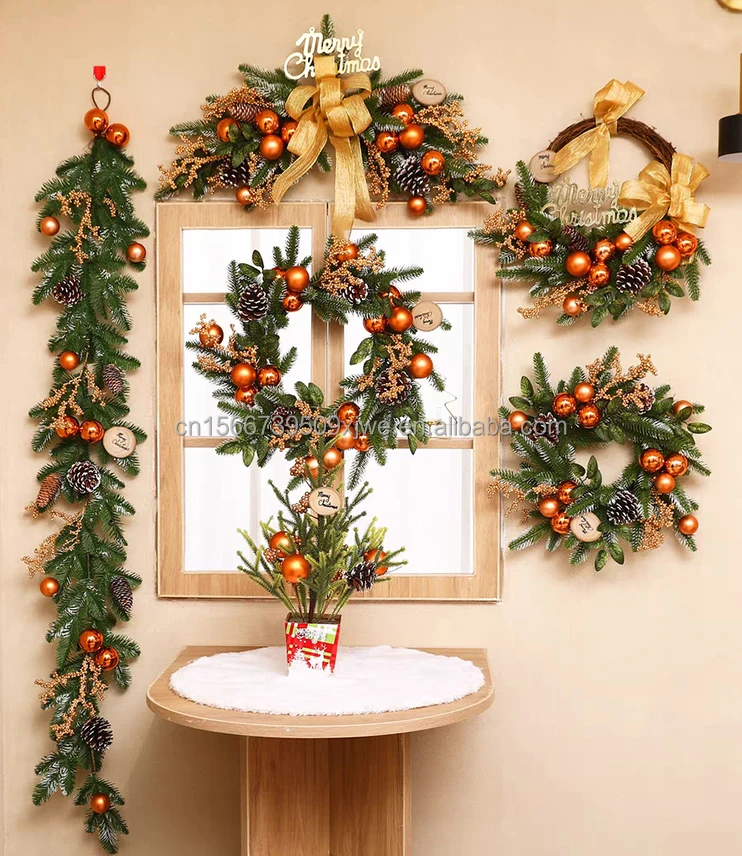 Red Tabletop Artificial Mini Decoration Christmas Tree with Ornaments Xmas Gift Small Tree supplier