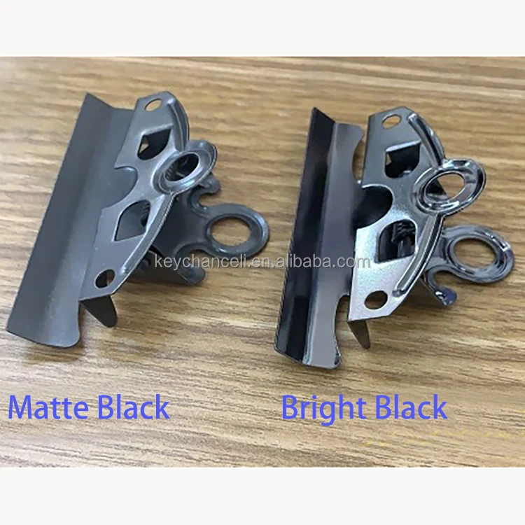 78mm Popular Black Nickel & Matte Metal Clipboard Clip for Restaurant Menu Wooden Board