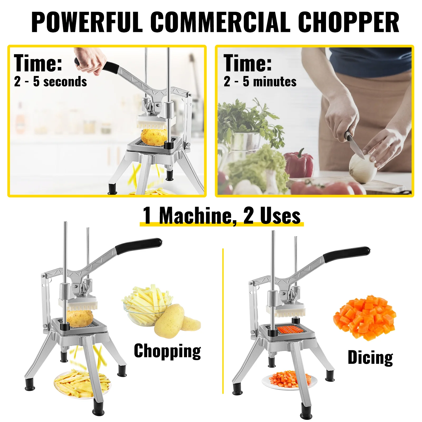 550W Aluminum Base CE & ETL Commercial Vegetable Slicer Chopper TT-F30  Chinese restaurant equipment manufacturer and wholesaler