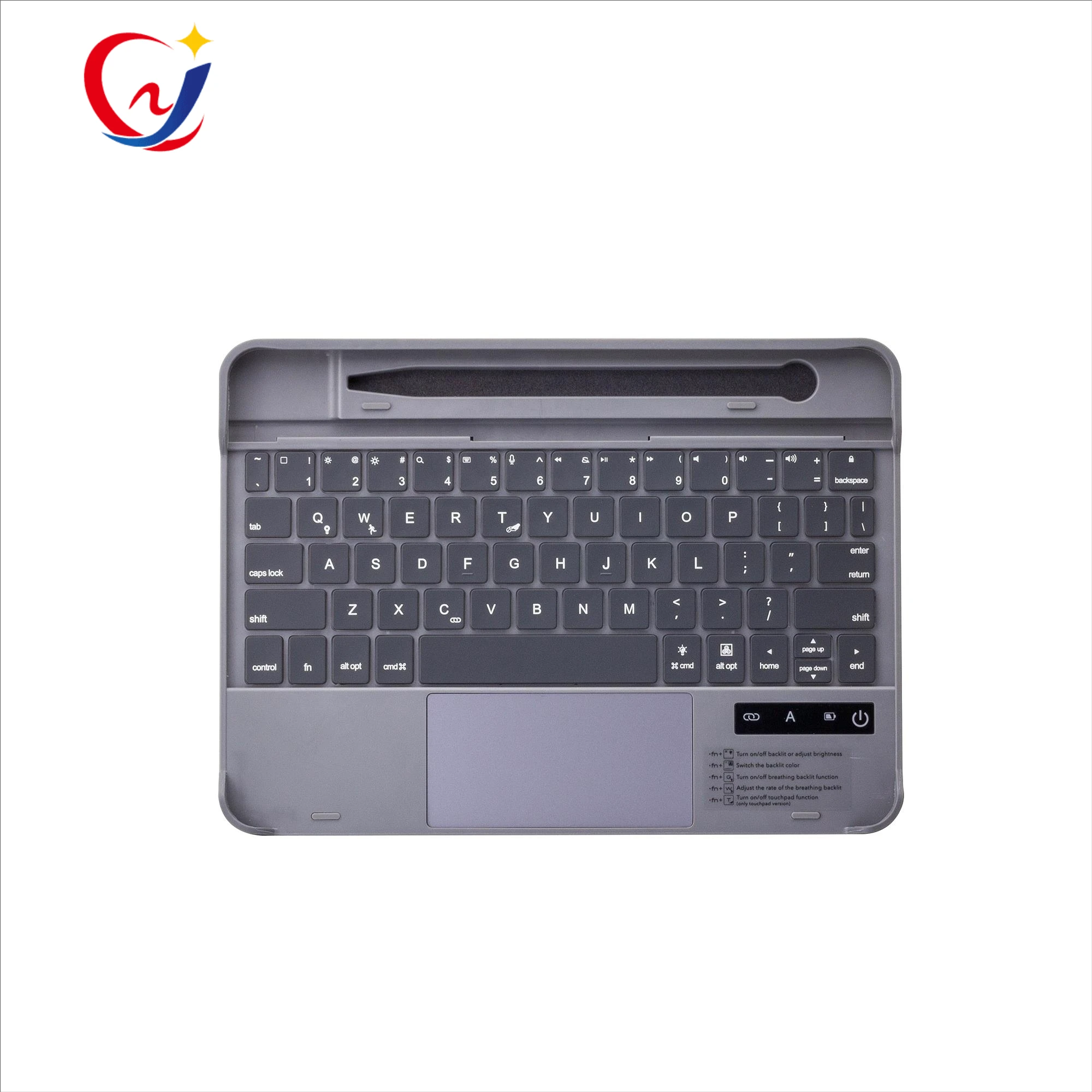 Beautiful Backlit Smart Wireless Keyboard for iPad Pro 109 11 2020 with Pencil Slot