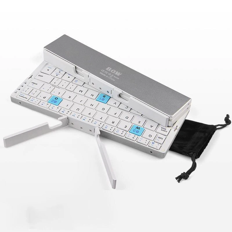 Foldable Keyboard Wireless BT Smartphone Recharge Folding Keyboard Portable Clavier Pliable