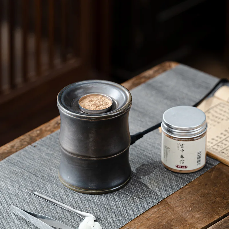 Electric Incense Burner with Timer, Incense Powder Ceramic Essential Oil Censer Clean Air Aromatherapy Electricity Incense Base