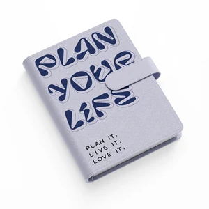 Custom Logo A4 A5 Ring Binder with Clear PVC Pocket Personalized Business Gift Bulk Order Notebook with Card Slot