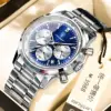 921 Silver Case Blue Face Steel Strap Model