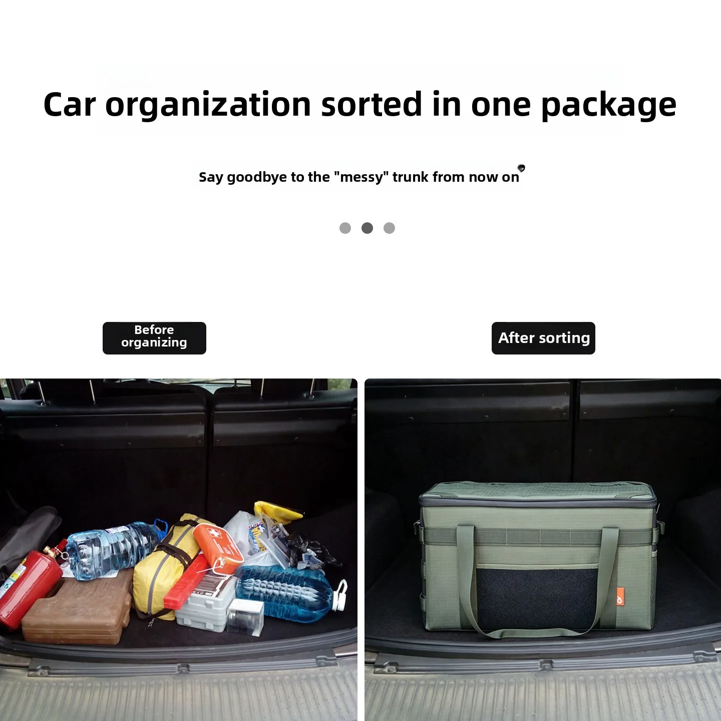 Foldable Oxford Cloth Storage Box Car Trunk Organizer Portable Camping Storage Bin for SUV Travel Outdoor - detail 4