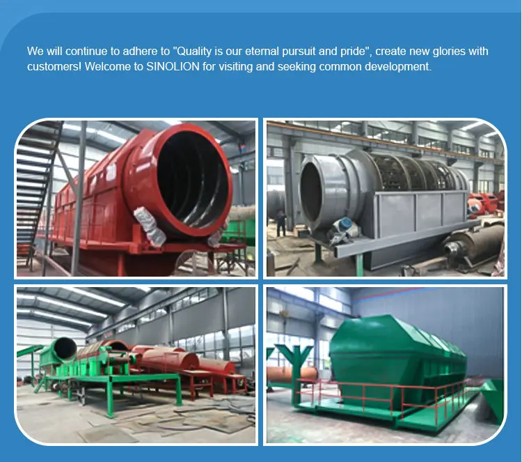 Movable munlcpal solid waste plant 1 to 300 mm with washing facility and generator set
