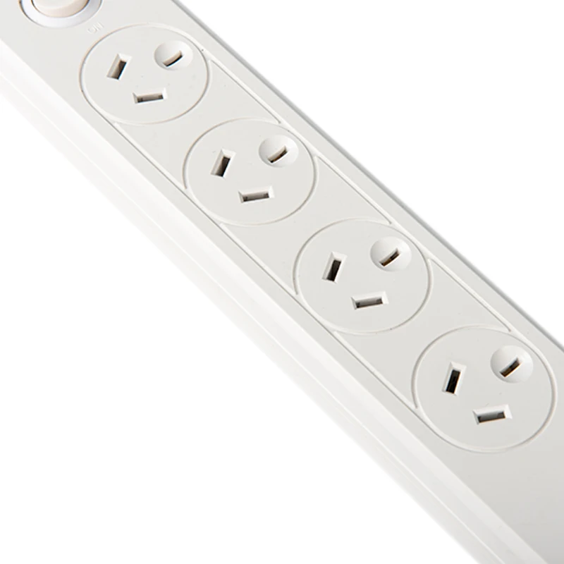 Australian Style Socket Power Board 360-Degree Rotating AC Plug Surge Protector Power Strip with 6 AC Outlets