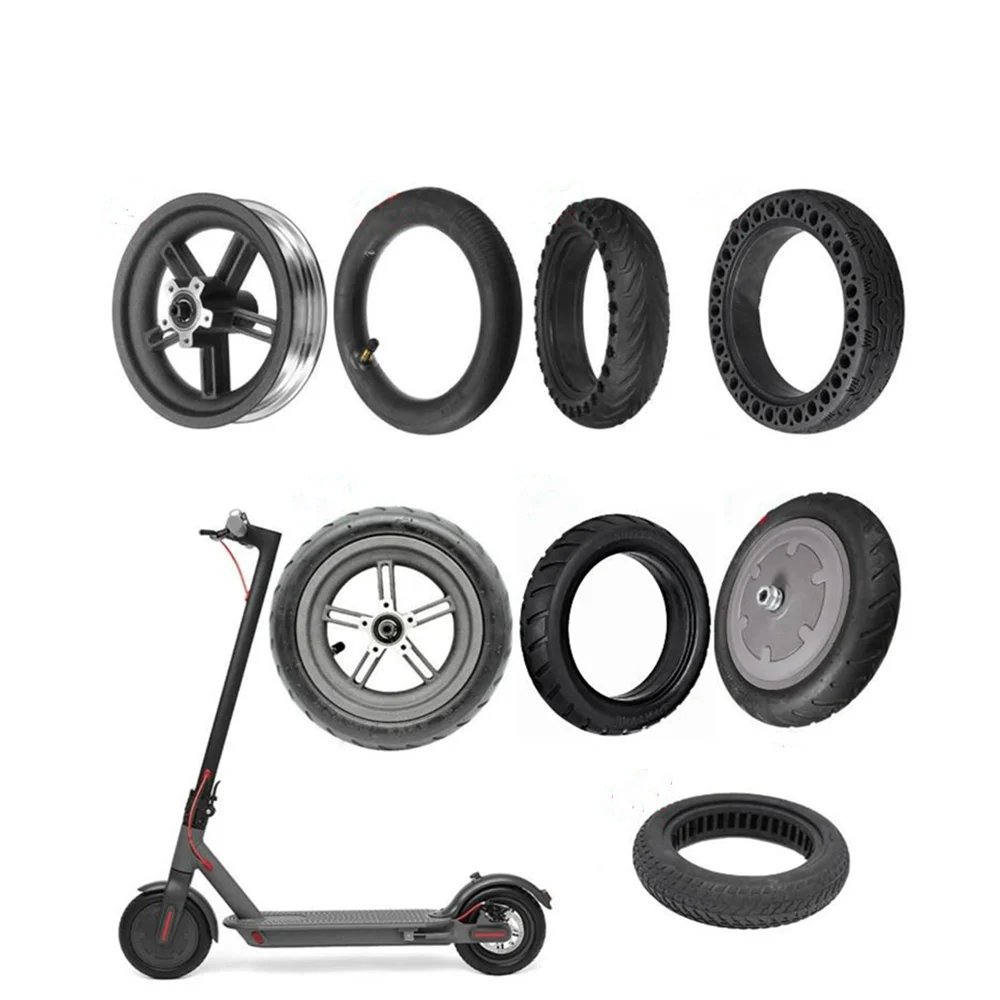 Electric Scooter Tires, 8.5-inch Pneumatic Tires Honeycomb Snow Tires Solid  Tires Aluminum Alloy Wheels 350w Motor Compatible with M365 Pro,8.5x2.0