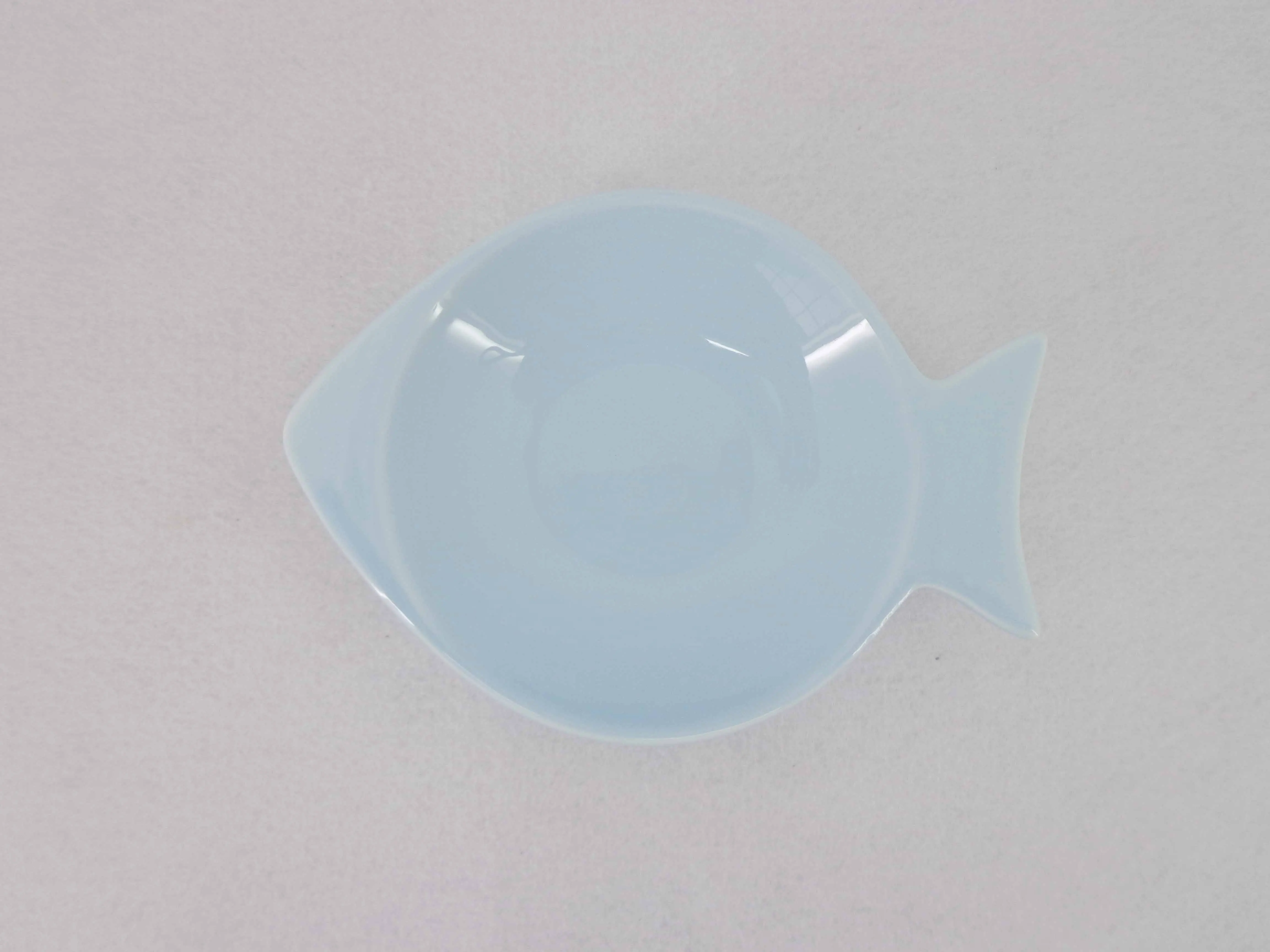 Blue Tableware Porcelain Fish Shape Cute Dishes Nuts Caviar Salad Plates