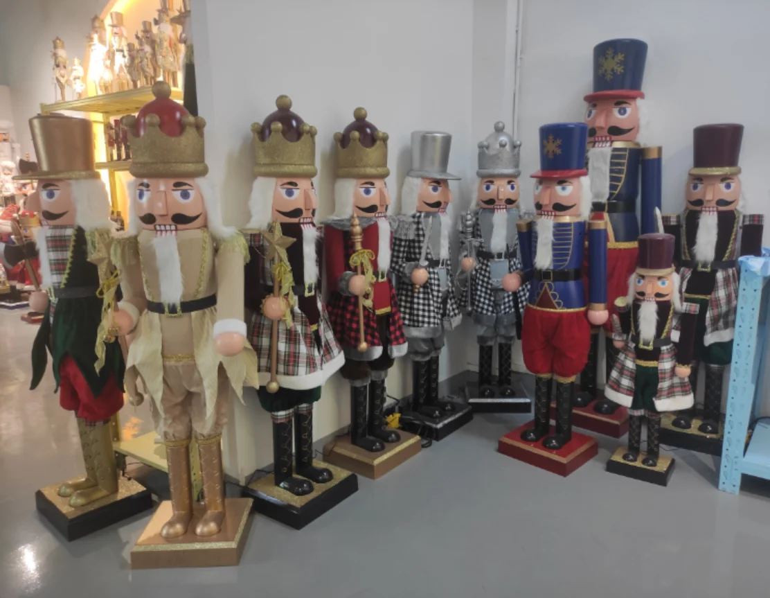 6ft Life Nutcracker Soldier Figurines,Plastic Art Crafts Christmas Toys