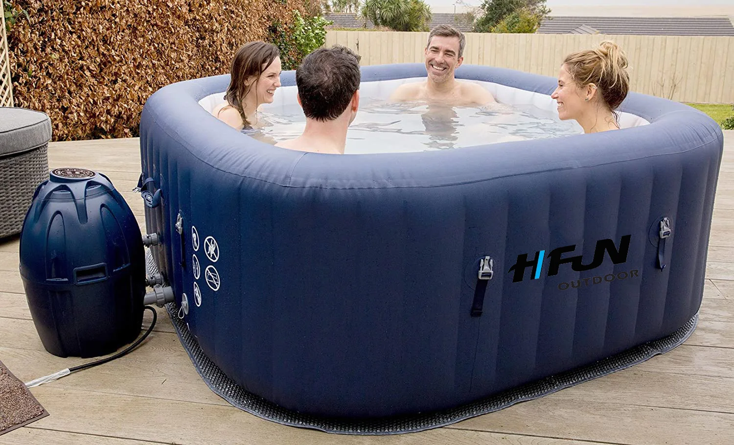 Big 10 Person Indoor Outdoor Bathroom Portable Inflatable Hot Tub Lazy