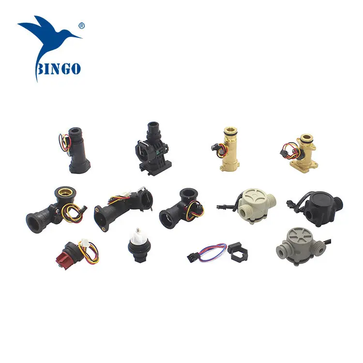 YF-S201C G1/2 Inch Water Flow Sensor Food-Grade Switch Hall Effect Flowmeter Fluid Meter Counter 1-30L/min 5-15V  Black