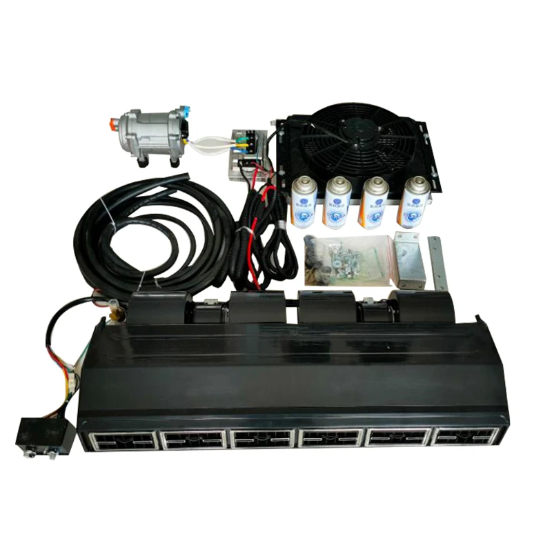 12V  Electric Car Air Condition Split air Conditioner 24V Auto AC Evaporator Parking Cooler