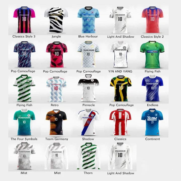 Football Kits Full Set Soccer Kit Youth Custom Soccer Jersey Quick Dry