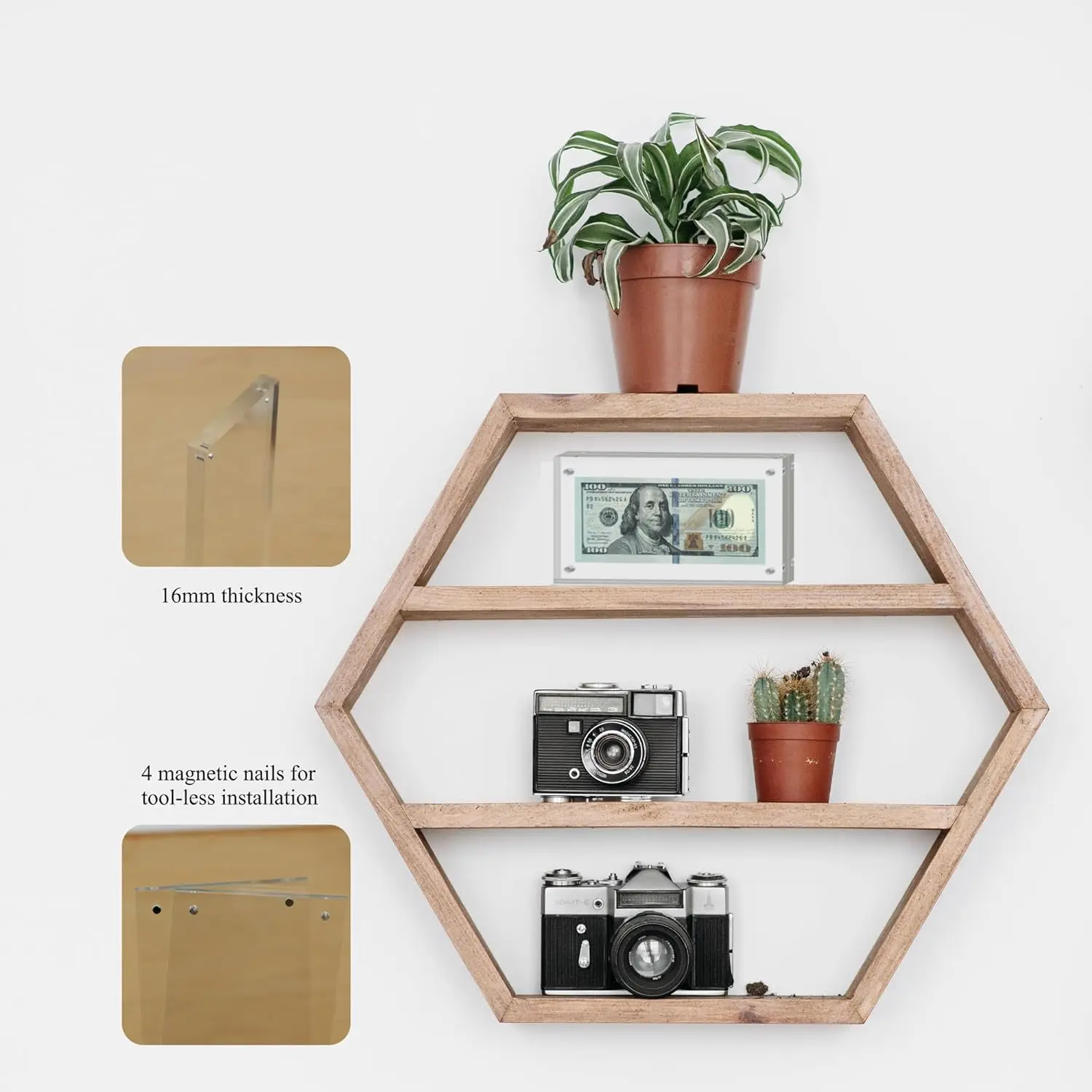 Customized Dollar Bill Frame Display Case Clear Banknotes Protector Ticket Protector Photos Frame